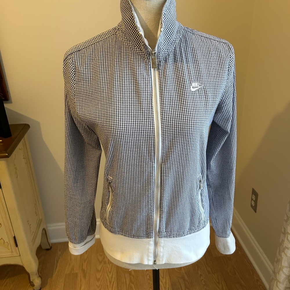Nike Vintage Gingham Zip-Up Jacket